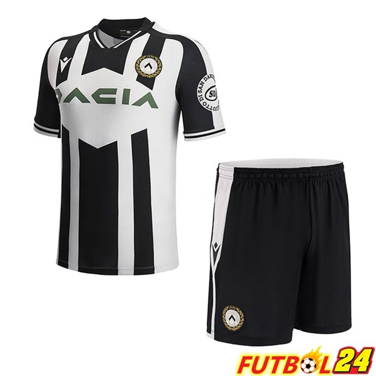 Camisetas De Futbol Udinese Calcio Ninos Primera Negro Bianco 2022/2023