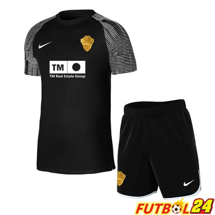Camisetas De Futbol Elche CF Ninos Tercera Negro 2022/2023