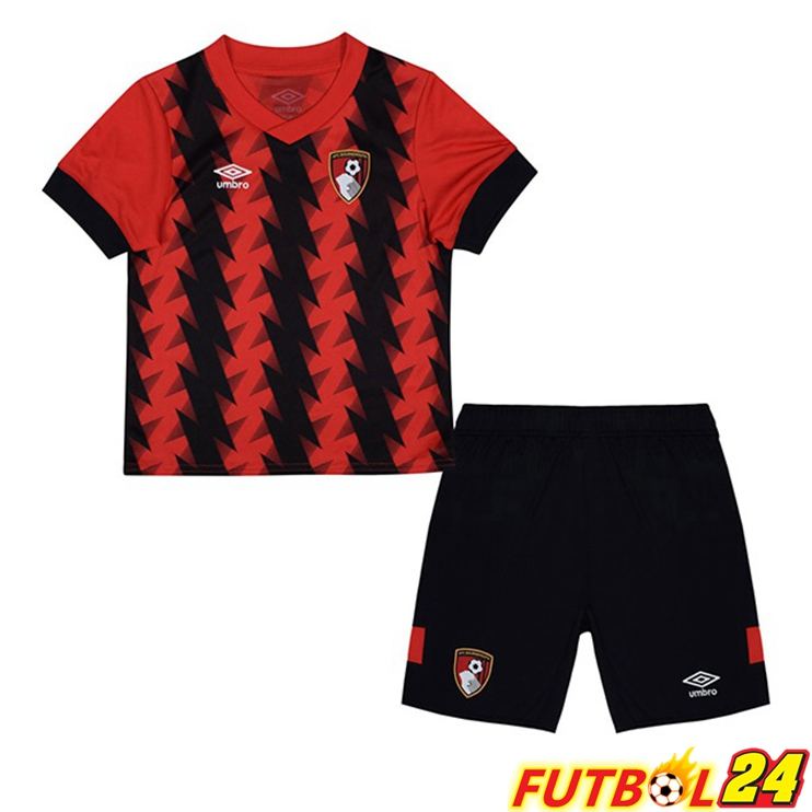 Camisetas De Futbol AFC Bournemouth Ninos Primera Rojo Negro 2022/2023
