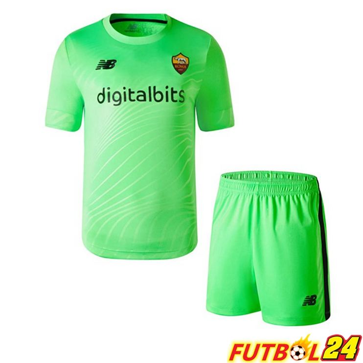 Camisetas De Futbol AS Monaco Ninos Portero Verde 2022/2023