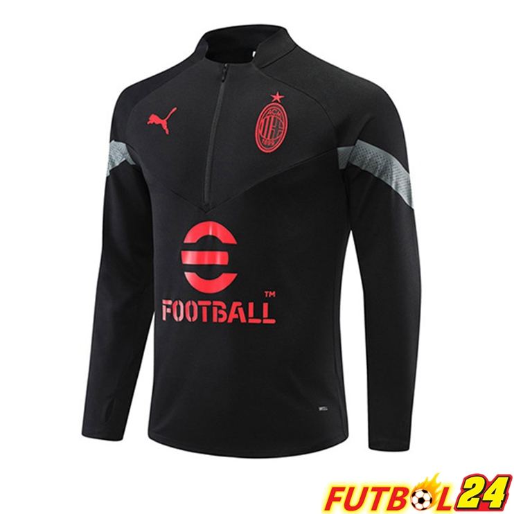 Sudadera De Entrenamiento AC Milan Negro 2022/2023