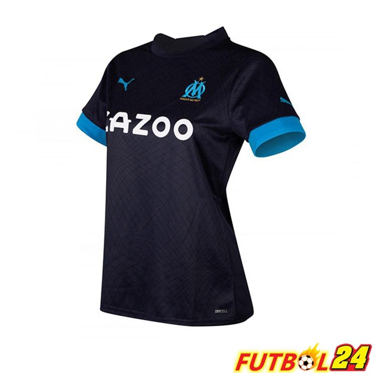 Camisetas De Futbol Marsella OM Mujer Segunda Negro 2022/2023