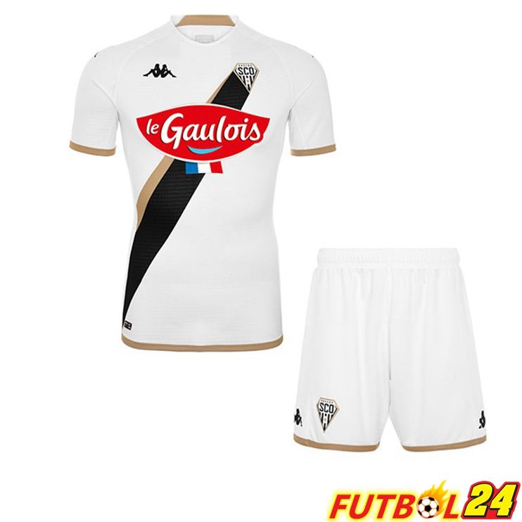 Camisetas De Futbol Angers SCO Ninos Segunda Blanco 2022/2023