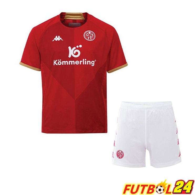 Camisetas De Futbol FSV Mainz 05 Ninos Primera Rojo 2022/2023