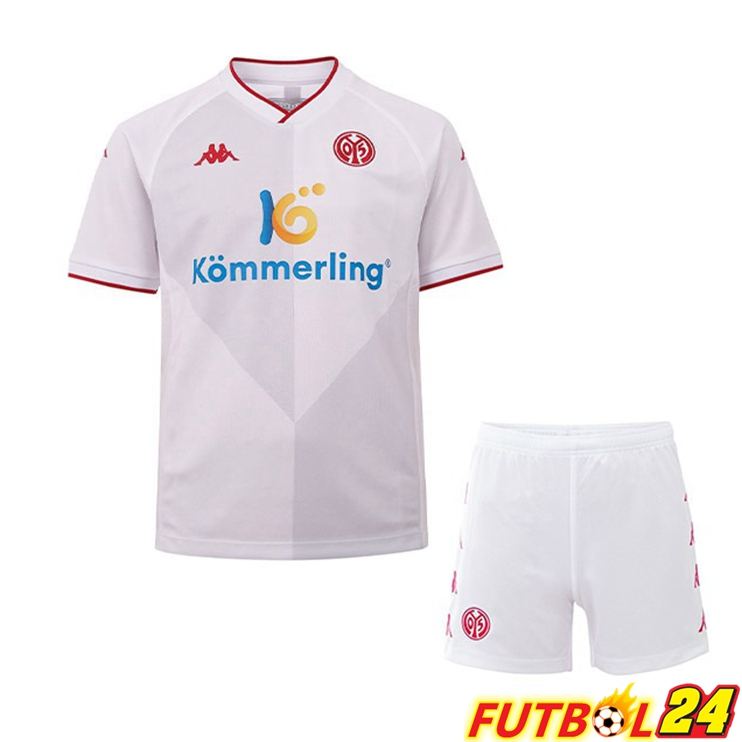 Camisetas De Futbol FSV Mainz 05 Ninos Segunda Blanco 2022/2023