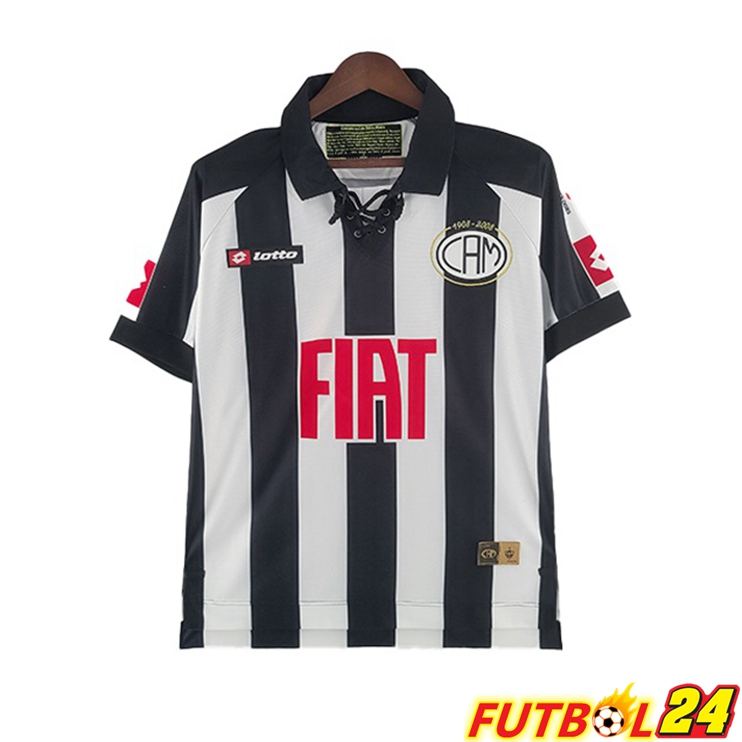 Camisetas De Futbol Atletico Mineiro Retro Primera Negro Blanco 2008