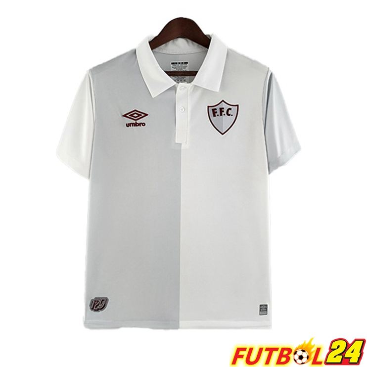 Camisetas De Futbol Fluminense Retro Edición 120 Aniversario Blanco Gris