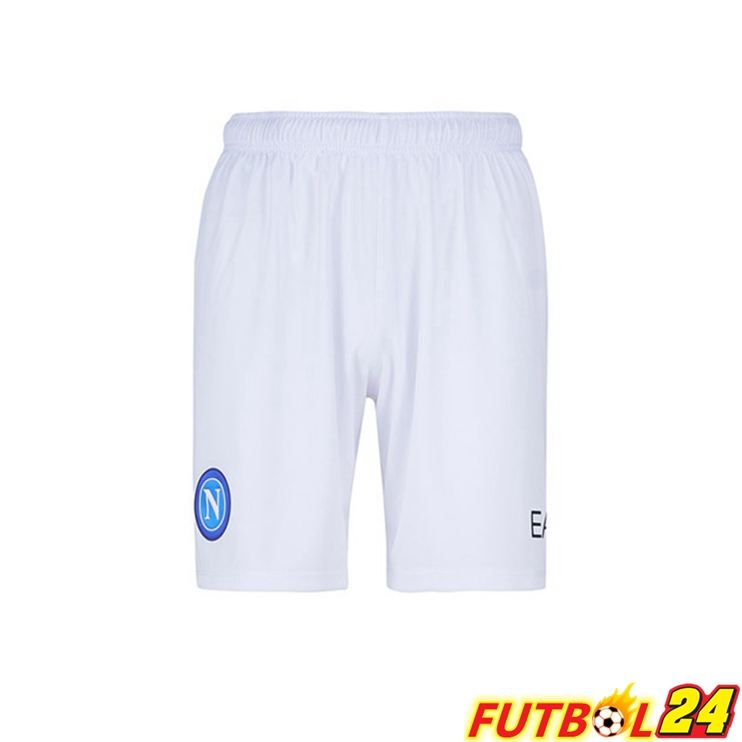 Cortos De Futbol SSC Napoli Segunda Blanco 2022/2023