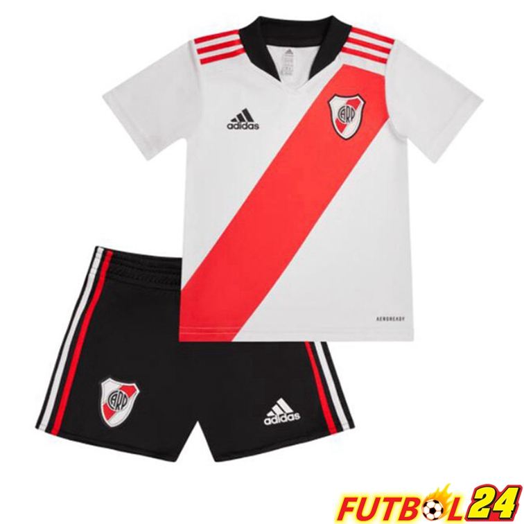 Camisetas De Futbol River Plate Niño Primera Blanco Roja 22/23