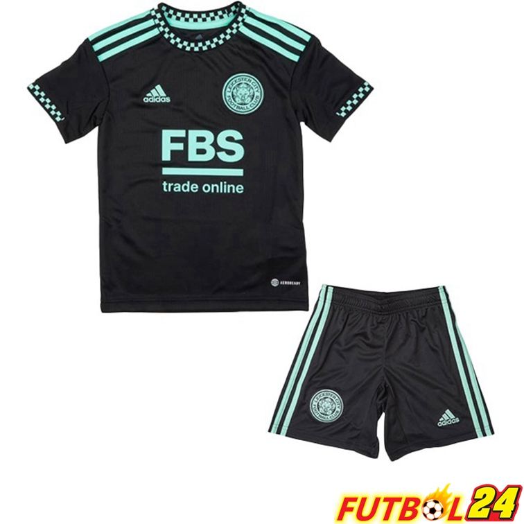 Camisetas De Futbol Leicester City Niño Segunda Negro 22/23