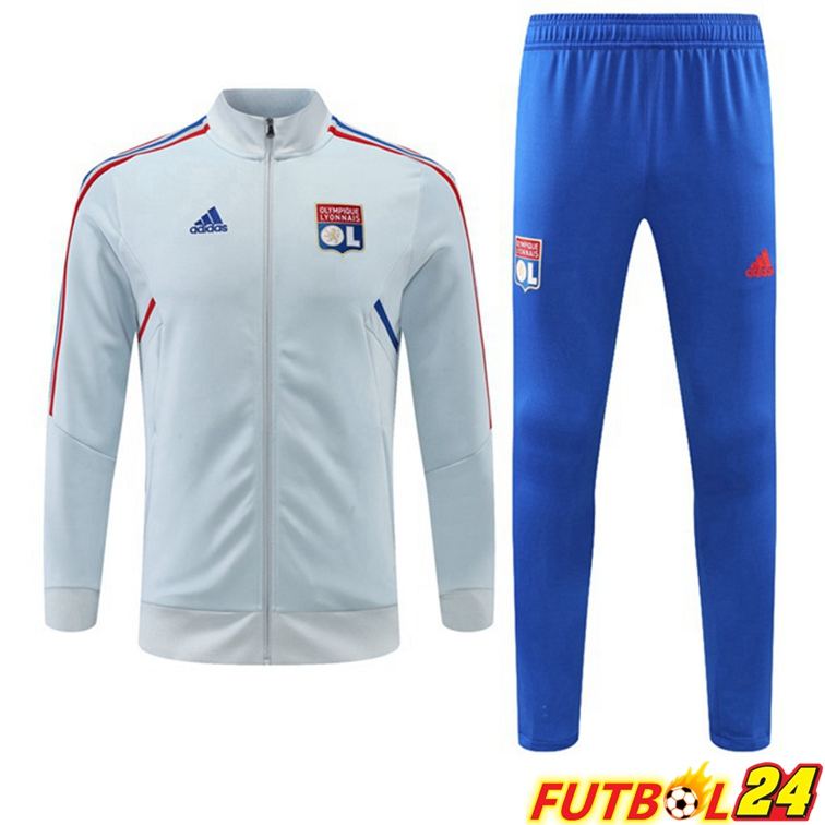 Chandal Equipos De Futbol - Chaqueta Lyon OL Azul Gris 22/23