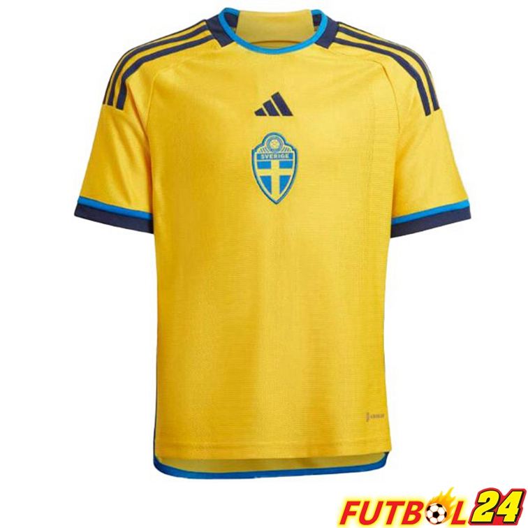 Camisetas De Futbol Suecia Primera Amarillo 22/23