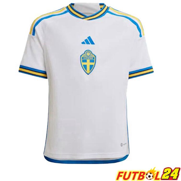Camisetas De Futbol Suecia Segunda Blanco 22/23