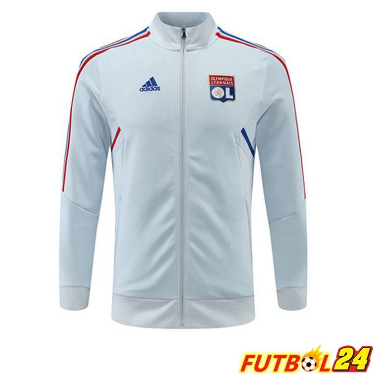 Chaquetas Futbol Lyon OL Azul Gris 22/23