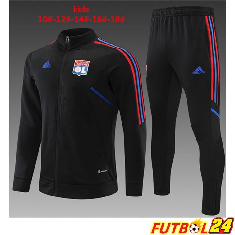 Chandal Equipos De Futbol - Chaqueta Lyon OL Niño Negro 22/23
