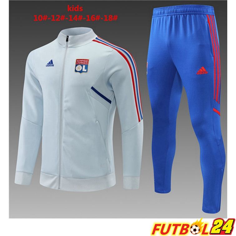 Chandal Equipos De Futbol - Chaqueta Lyon OL Niño Gris 22/23