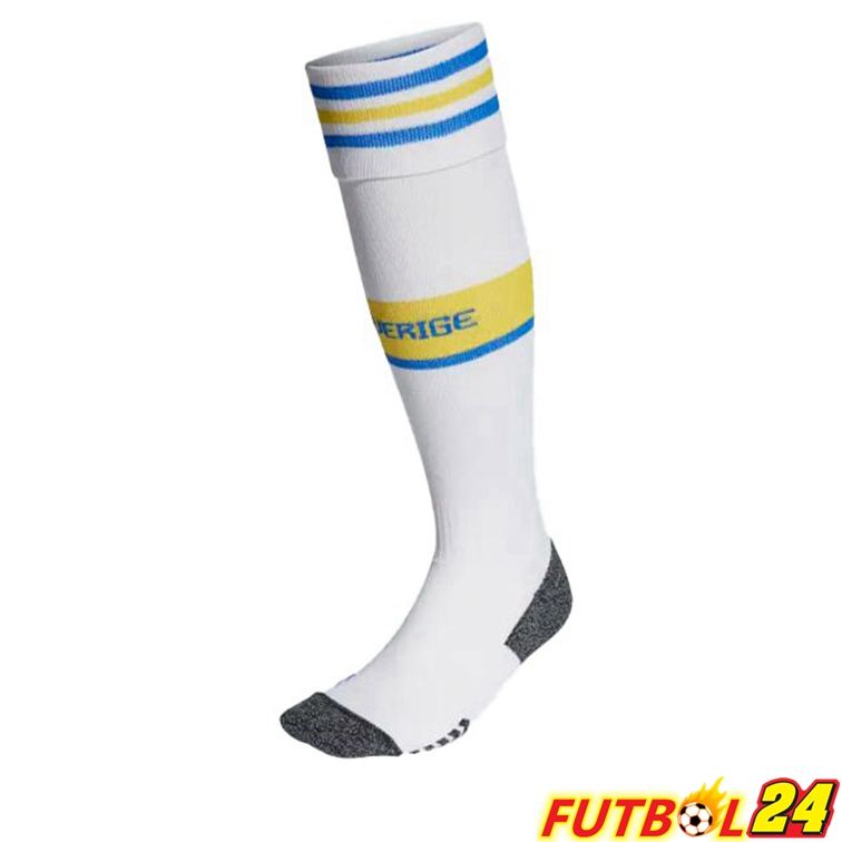 Calcetines De Futbol Suecia Segunda Blanco 22/23