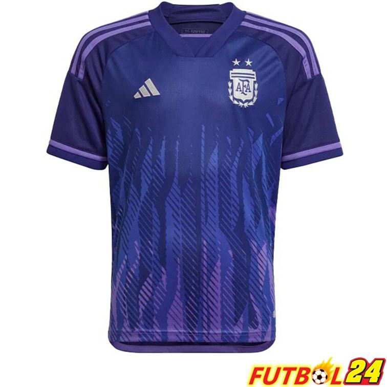 Camisetas De Futbol Argentina Segunda Purpura Copa del mundo 2022