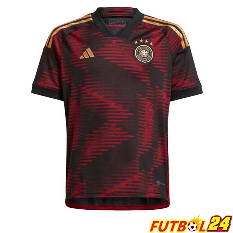 Camiseta Alemania Segunda Negro Copa del mundo 2022