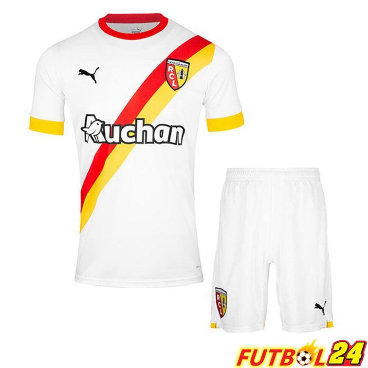 Camisetas De Futbol RC Lens Niño Tercera Blanco 22/23