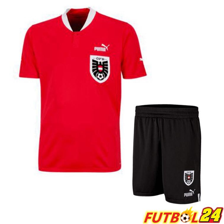 Camisetas De Futbol Austria Niño Primera Roja 22/23