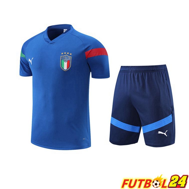 Camiseta Entrenamiento Italia + Cortos Azul 22/23