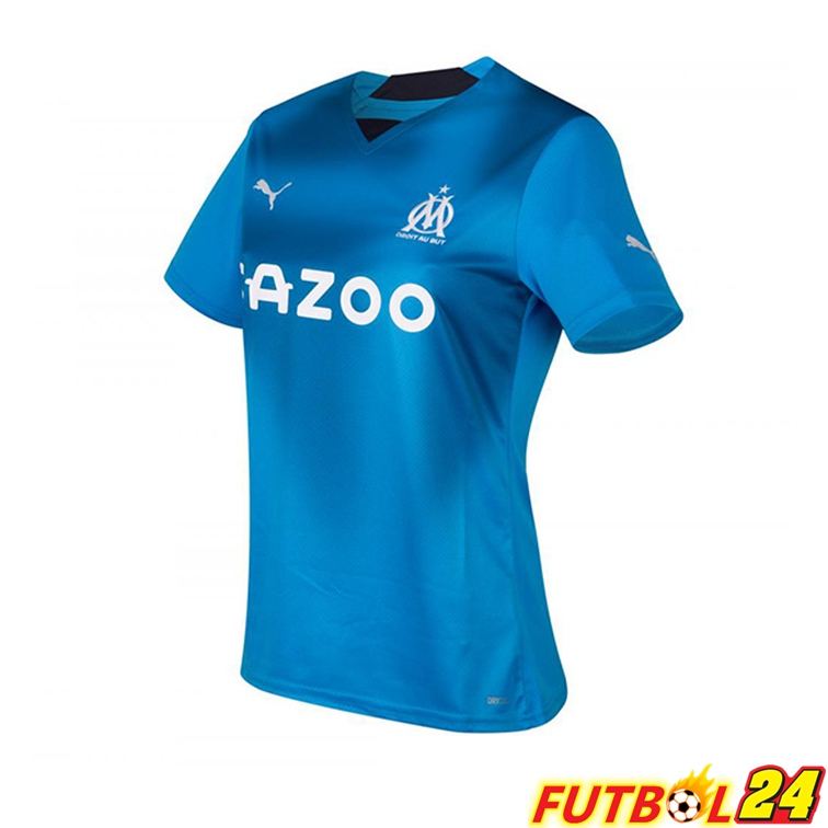 Camisetas De Futbol Marsella OM Mujer Tercera Azul 22/23