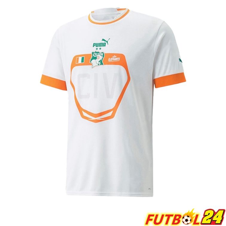 Camisetas De Futbol Costa de Marfil Segunda Blanco 22/23