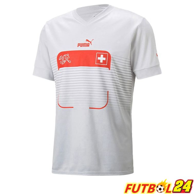 Camisetas De Futbol Suiza Segunda Blanco 22/23