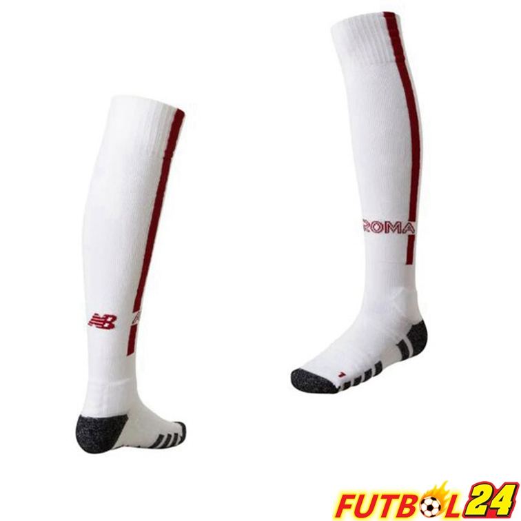 Calcetines De Futbol AS Roma Segunda Blanco 22/23