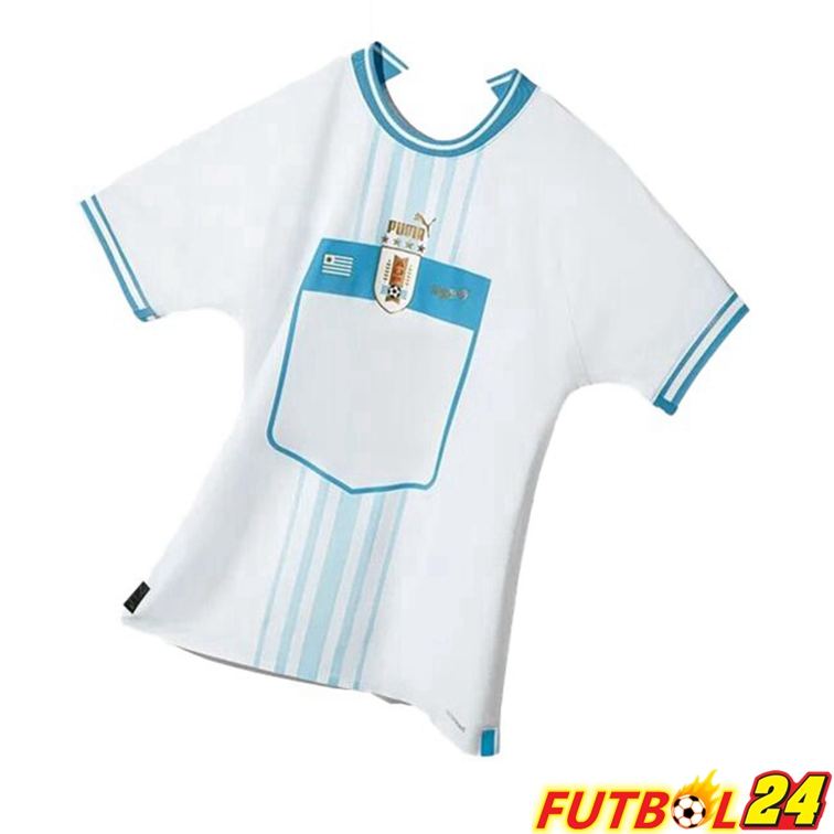 Camisetas De Futbol Uruguay Segunda Blanco Copa del mundo 2022