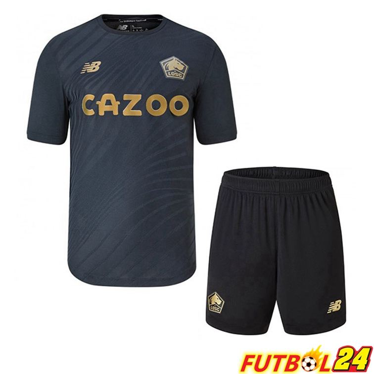 Camisetas De Futbol Lille OSC Niño Tercera Negro 22/23