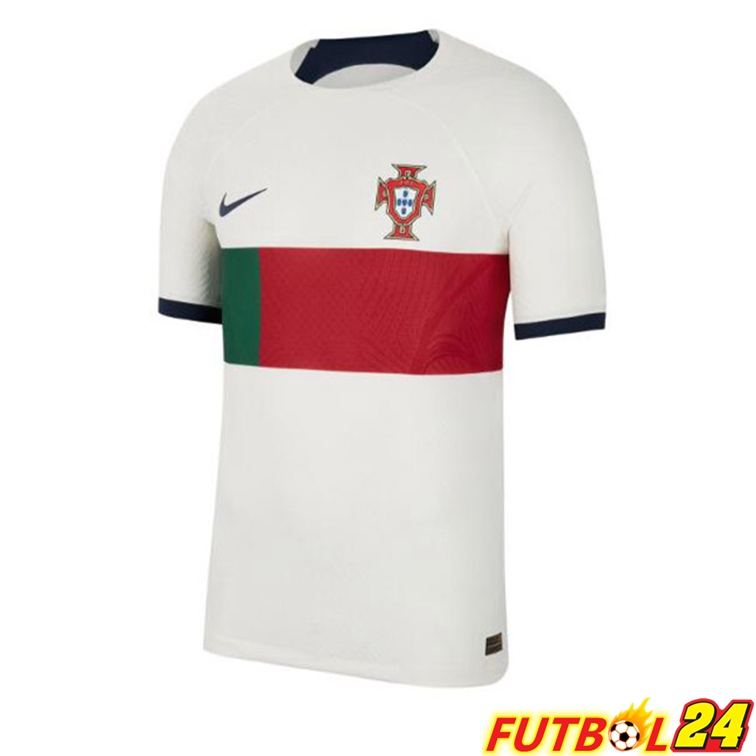 Camisetas De Futbol Portugal Segunda Blanco Roja Copa del mundo 2022