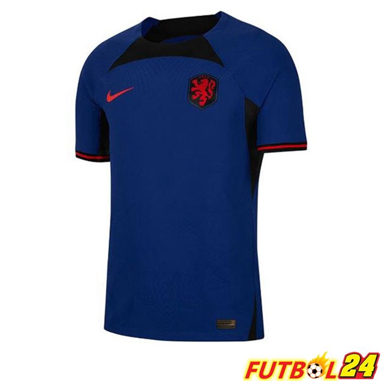 Camisetas De Futbol Países Bajos Segunda Azul Copa del mundo 2022