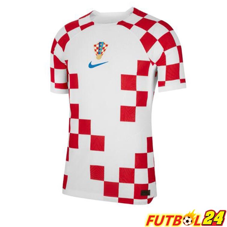 Camisetas De Futbol Croacia Primera Blanco Roja Copa del mundo 2022