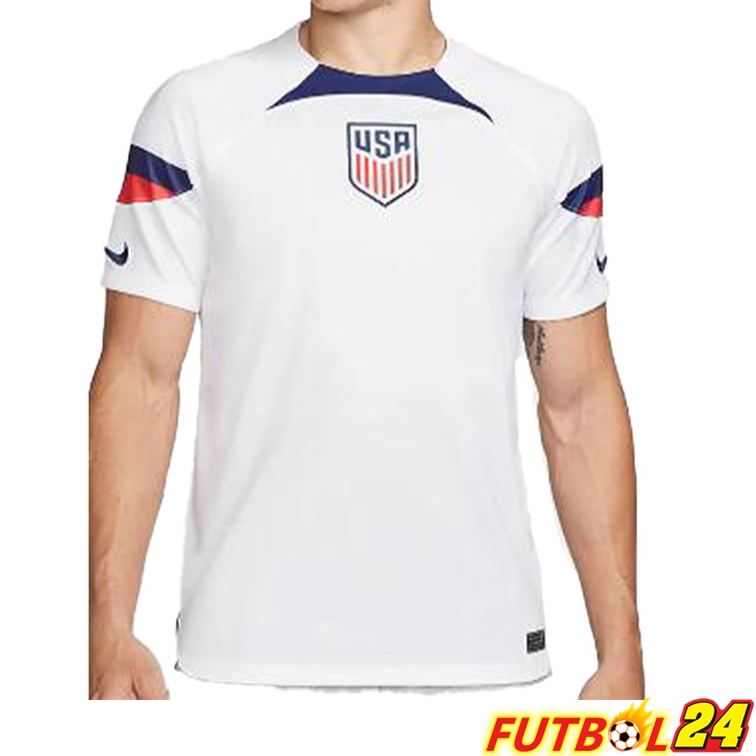 Camisetas De Futbol Estados Unidos Primera Blanco Copa del mundo 2022