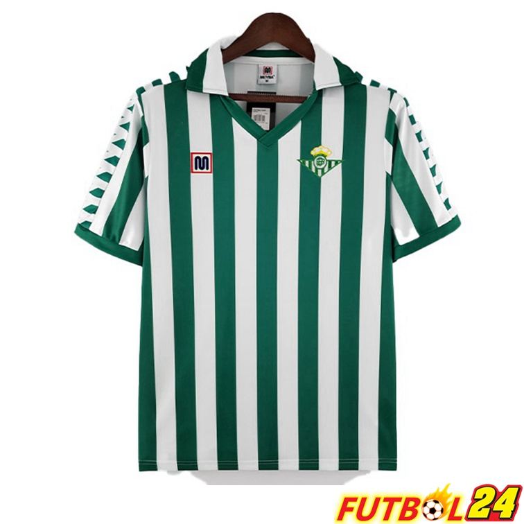 Camisetas De Futbol Real Betis Retro Primera Verde Blanco 1982-1985