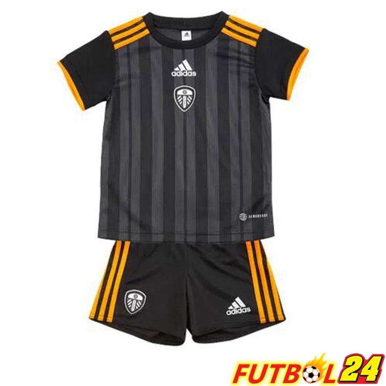 Camisetas De Futbol Leeds United Niño Tercera Negro 22/23