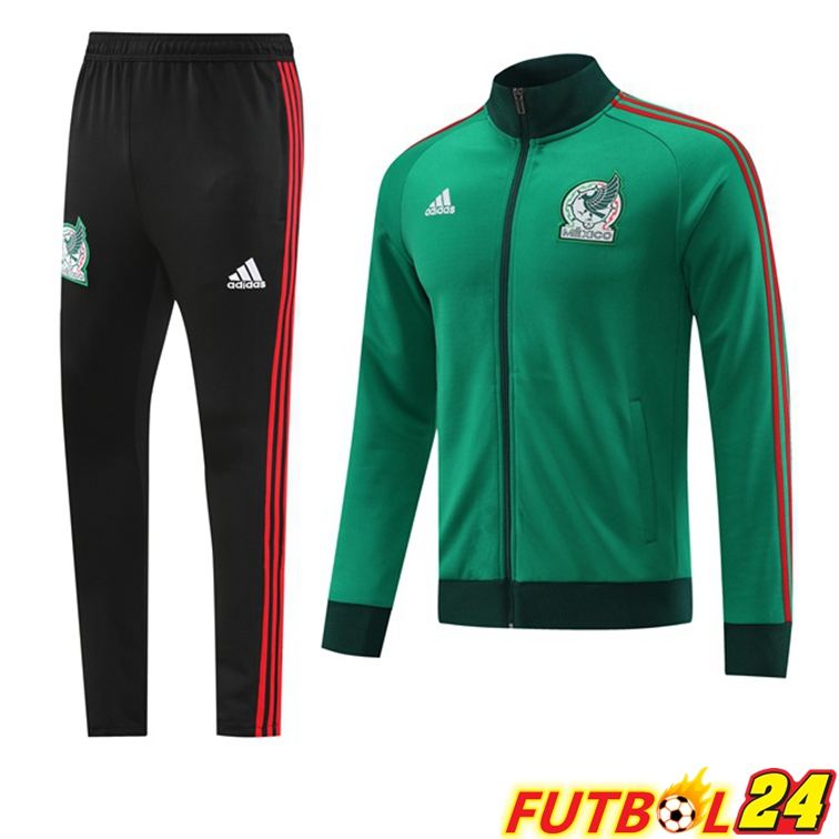 Chandal Equipos De Futbol - Chaqueta Mexico Verde 22/23