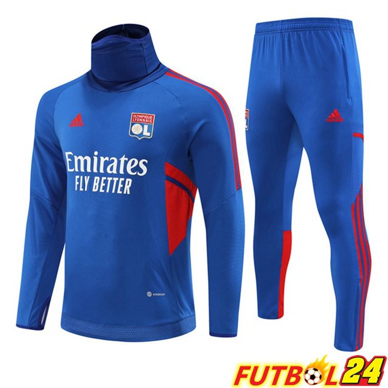Chandal Futbol Lyon OL Cuello Alto Azul 22/23