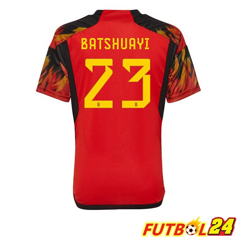 Camisetas De Futbol Belgica (BATSHUAYI 23) Primera Rojo Copa Del Mundo 2022