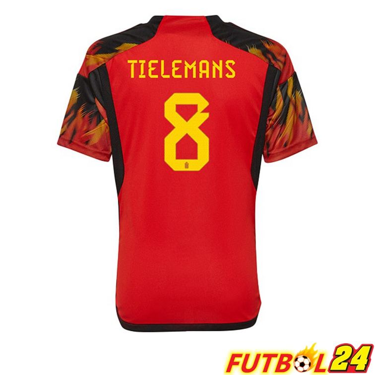 Camisetas De Futbol Belgica (TIELEMANS 8) Primera Rojo Copa Del Mundo 2022