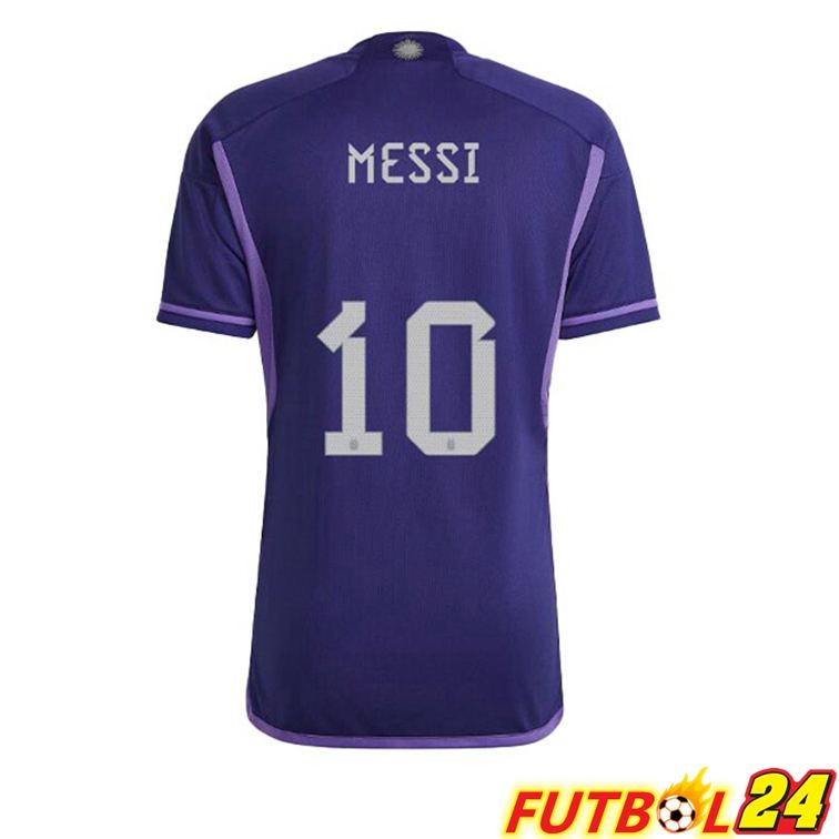 Camisetas De Futbol Argentina (MESSI 10) Segunda Purpura Copa Del Mundo 2022