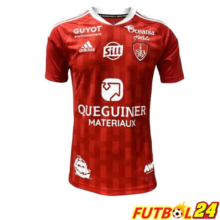 Camisetas De Futbol Stade Brestois Primera Rojo 22/23