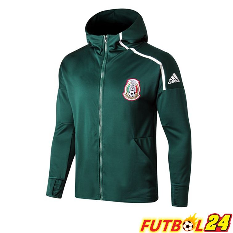 Chaquetas con Capucha Mexico Verde 22/23