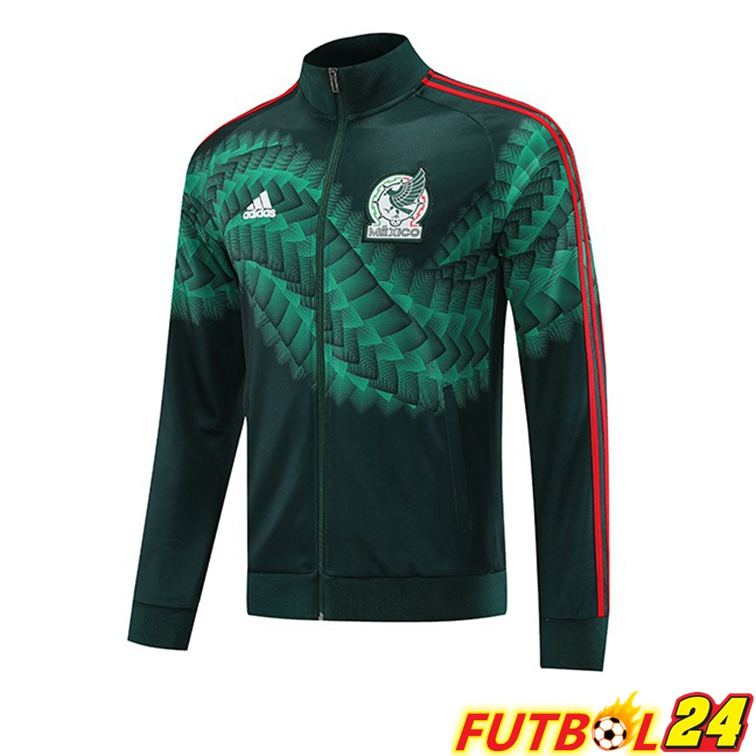 Chaquetas Futbol Mexico Verde Negro 22/23