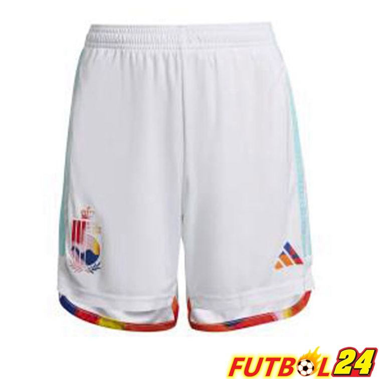 Cortos De Futbol Belgica Segunda Blanco 22/23