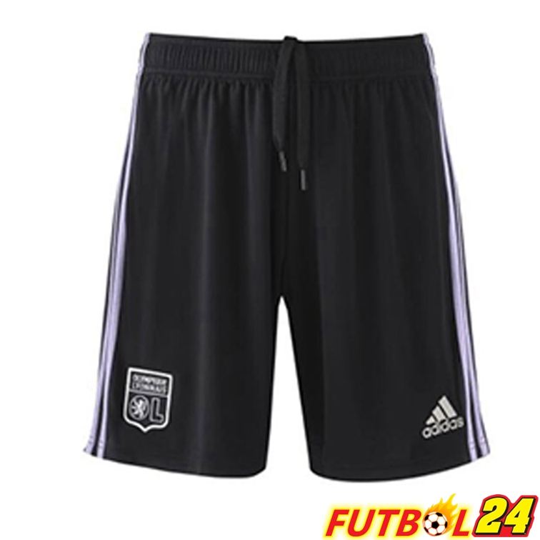 Cortos De Futbol Lyon OL Tercera Negro 22/23