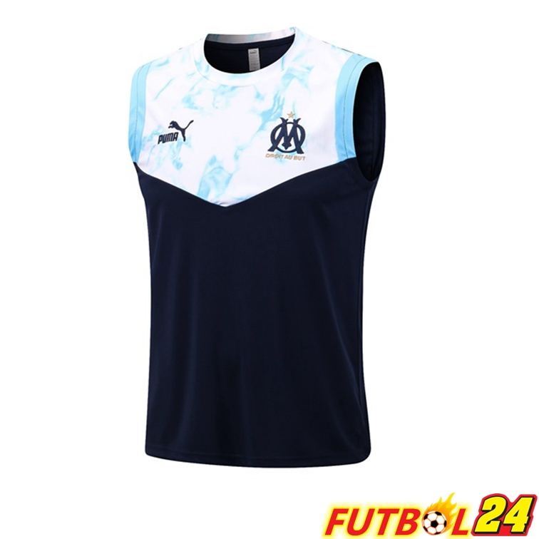 Chaleco De Futbol Marsella OM Negro Blanco 22/23