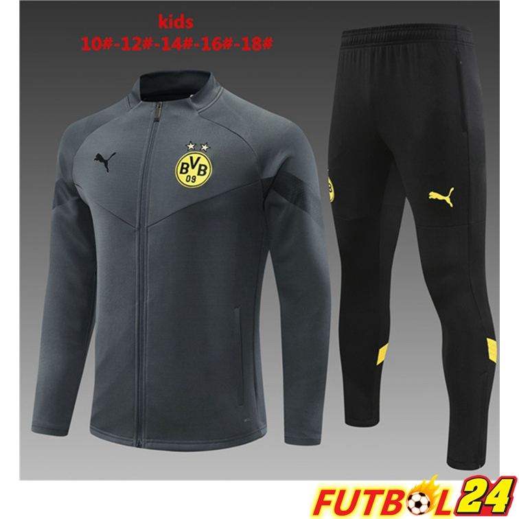 Chandal Equipos De Futbol - Chaqueta Dortmund BVB Niño Gris 22/23
